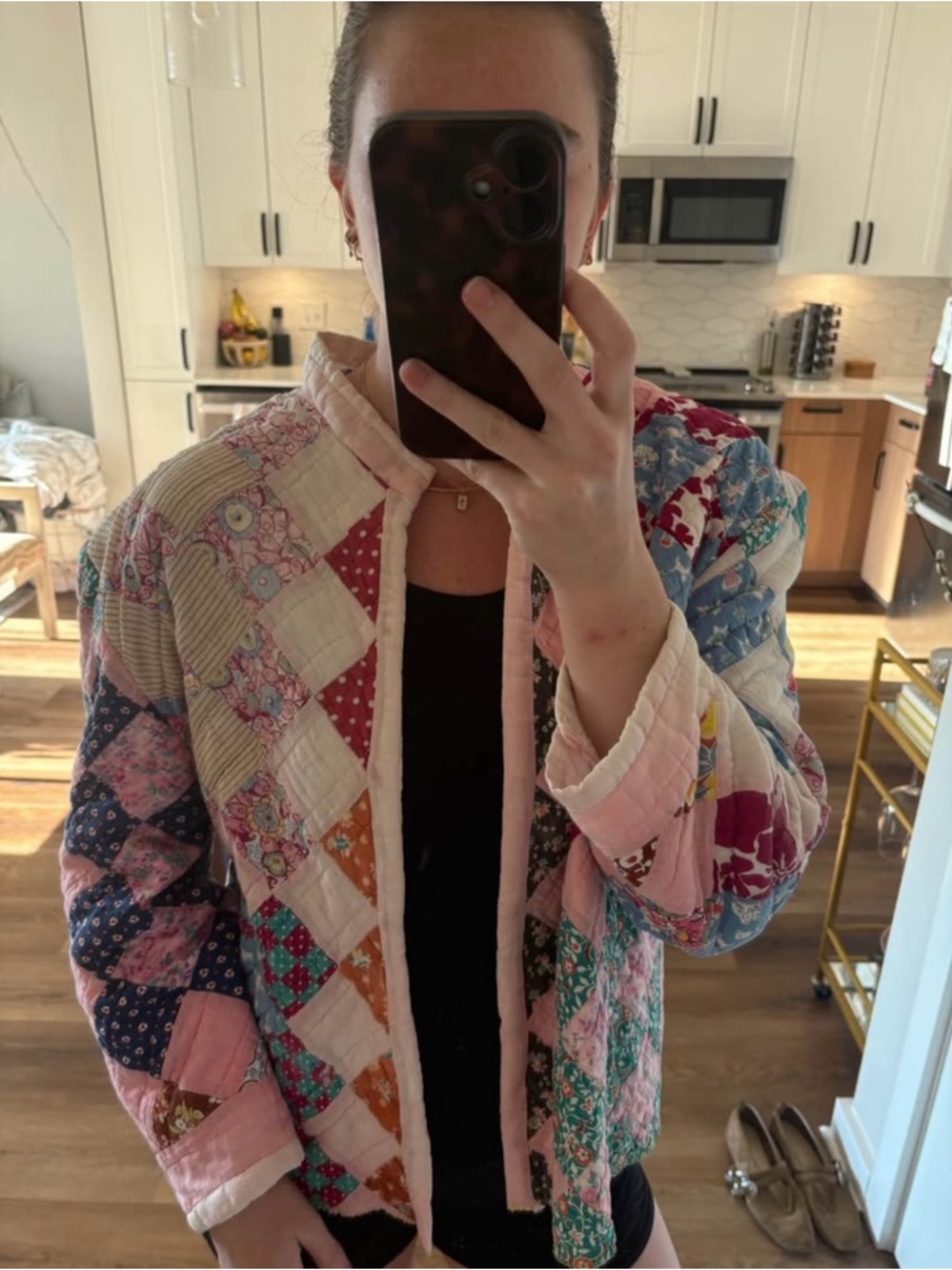 Patchwork Quilted Jacket - Picture 2 of 5